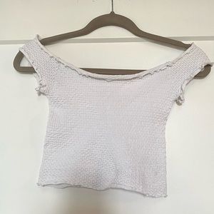 White smocked free people too size xs/s